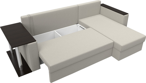 Диван угловой Лига Диванов Атланта со столом правый / 121162