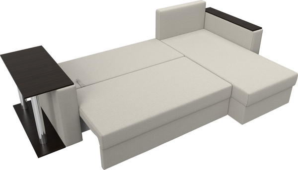 Диван угловой Лига Диванов Атланта со столом правый / 121162