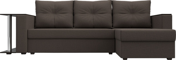 Диван угловой Лига Диванов Атланта со столом правый / 121163