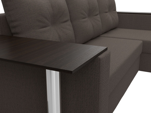 Диван угловой Лига Диванов Атланта со столом правый / 121163