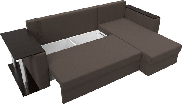 Диван угловой Лига Диванов Атланта со столом правый / 121163