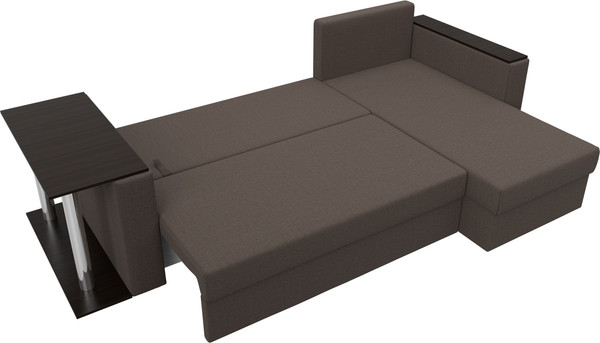 Диван угловой Лига Диванов Атланта со столом правый / 121163