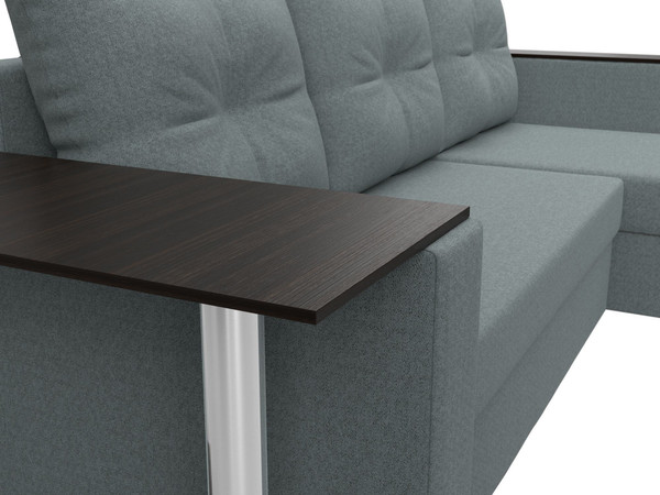 Диван угловой Лига Диванов Атланта со столом правый / 121164