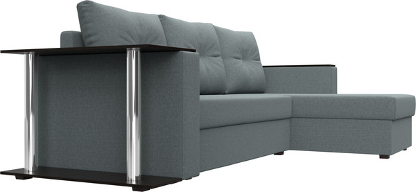 Диван угловой Лига Диванов Атланта со столом правый / 121164