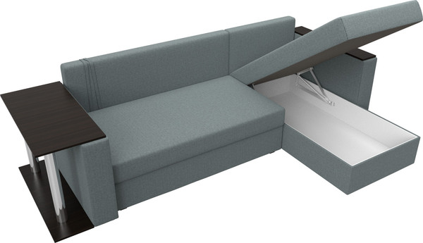 Диван угловой Лига Диванов Атланта со столом правый / 121164