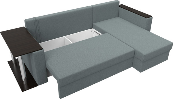 Диван угловой Лига Диванов Атланта со столом правый / 121164