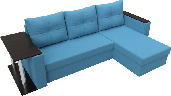 Диван угловой Лига Диванов Атланта со столом правый / 121165