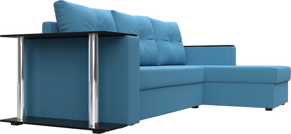 Диван угловой Лига Диванов Атланта со столом правый / 121165