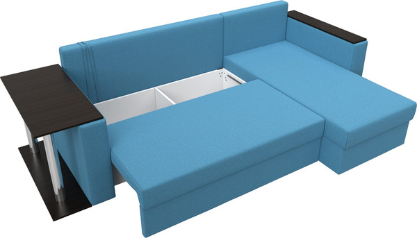 Диван угловой Лига Диванов Атланта со столом правый / 121165