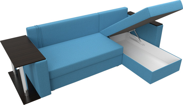 Диван угловой Лига Диванов Атланта со столом правый / 121165