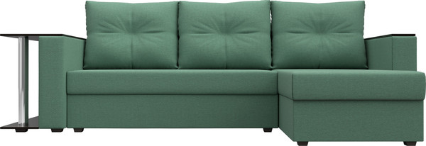 Диван угловой Лига Диванов Атланта со столом правый / 121166