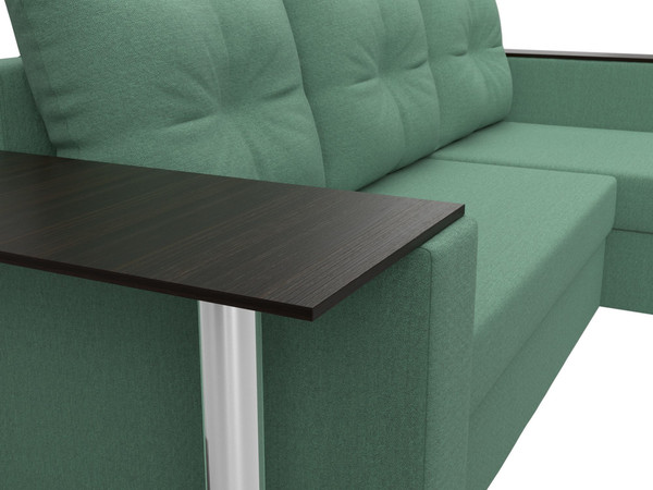 Диван угловой Лига Диванов Атланта со столом правый / 121166