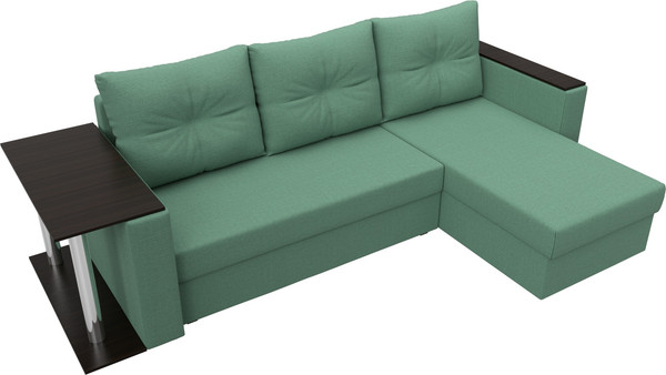 Диван угловой Лига Диванов Атланта со столом правый / 121166