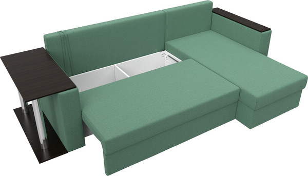 Диван угловой Лига Диванов Атланта со столом правый / 121166