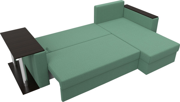 Диван угловой Лига Диванов Атланта со столом правый / 121166