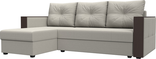 Диван угловой Лига Диванов Валенсия Лайт левый / 125970L - фото