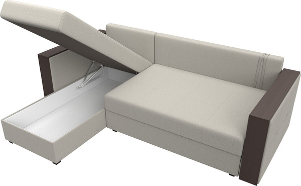 Диван угловой Лига Диванов Валенсия Лайт левый / 125970L