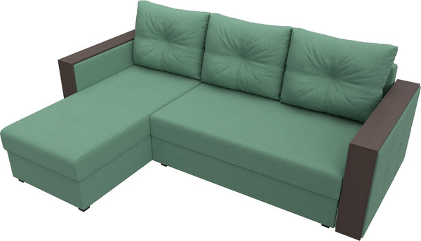 Диван угловой Лига Диванов Валенсия Лайт левый / 125972L