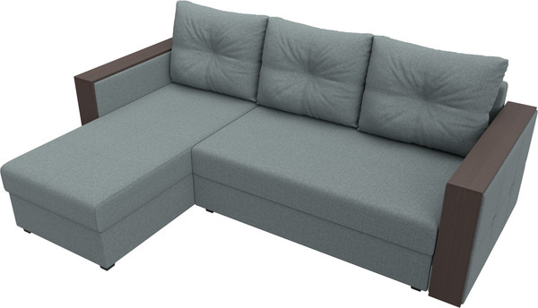 Диван угловой Лига Диванов Валенсия Лайт левый / 125973L