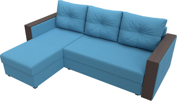 Диван угловой Лига Диванов Валенсия Лайт левый / 125974L