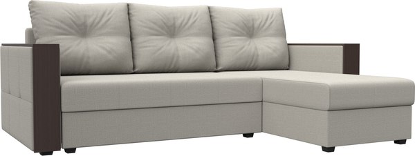 Диван угловой Лига Диванов Валенсия Лайт правый / 125970 - фото