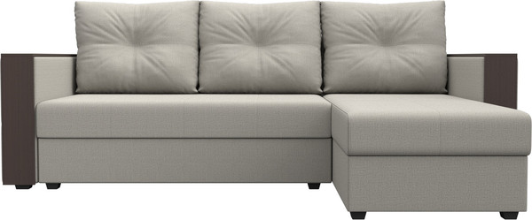 Диван угловой Лига Диванов Валенсия Лайт правый / 125970