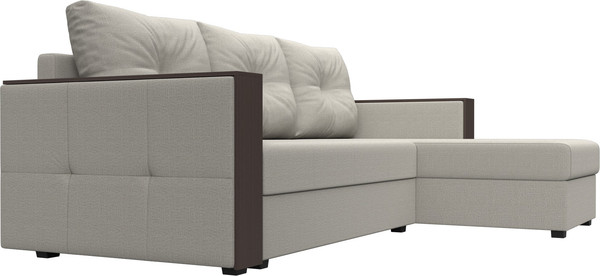 Диван угловой Лига Диванов Валенсия Лайт правый / 125970