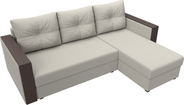 Диван угловой Лига Диванов Валенсия Лайт правый / 125970