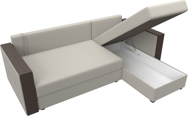 Диван угловой Лига Диванов Валенсия Лайт правый / 125970