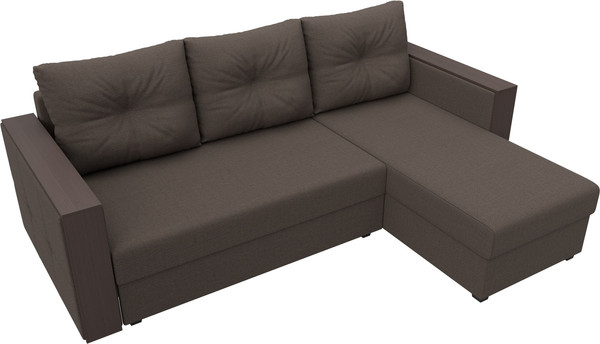 Диван угловой Лига Диванов Валенсия Лайт правый / 125971