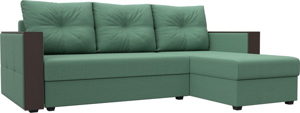 Диван угловой Лига Диванов Валенсия Лайт правый / 125972 - фото