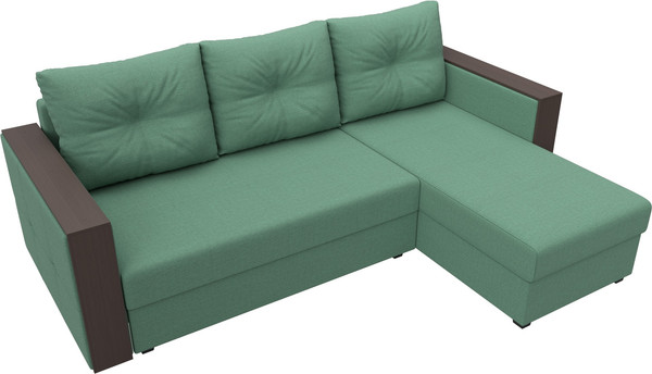 Диван угловой Лига Диванов Валенсия Лайт правый / 125972