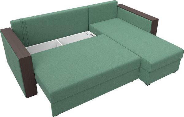 Диван угловой Лига Диванов Валенсия Лайт правый / 125972