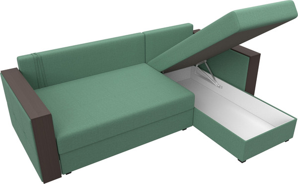 Диван угловой Лига Диванов Валенсия Лайт правый / 125972