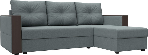 Диван угловой Лига Диванов Валенсия Лайт правый / 125973 - фото