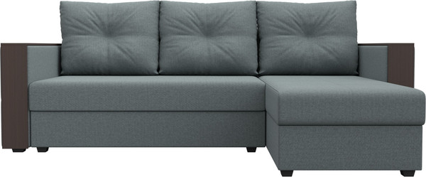 Диван угловой Лига Диванов Валенсия Лайт правый / 125973