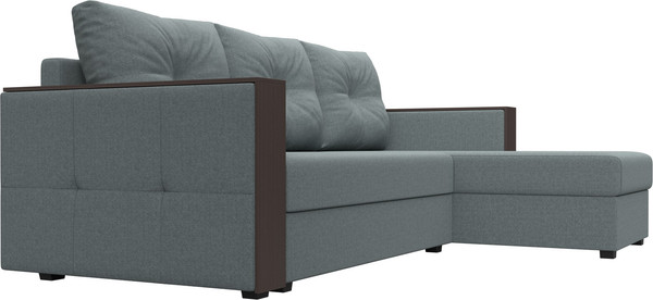 Диван угловой Лига Диванов Валенсия Лайт правый / 125973