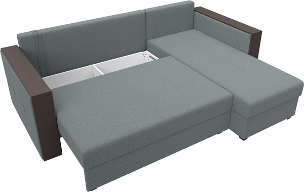 Диван угловой Лига Диванов Валенсия Лайт правый / 125973