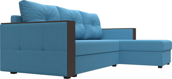 Диван угловой Лига Диванов Валенсия Лайт правый / 125974