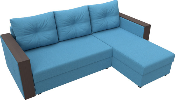 Диван угловой Лига Диванов Валенсия Лайт правый / 125974