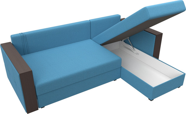 Диван угловой Лига Диванов Валенсия Лайт правый / 125974