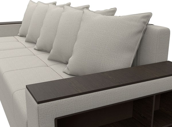 Диван угловой Лига Диванов Дубай Лайт левый / 121638L