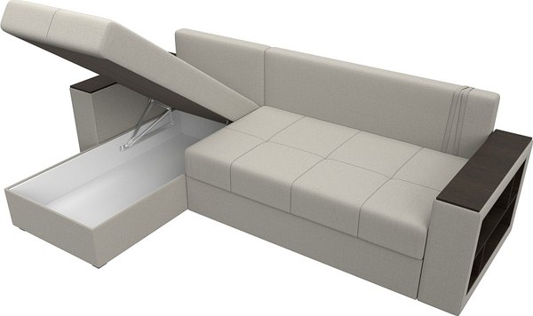 Диван угловой Лига Диванов Дубай Лайт левый / 121638L