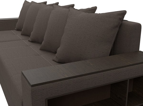 Диван угловой Лига Диванов Дубай Лайт левый / 121639L