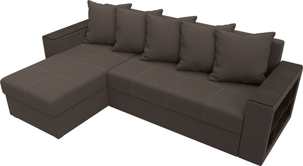 Диван угловой Лига Диванов Дубай Лайт левый / 121639L