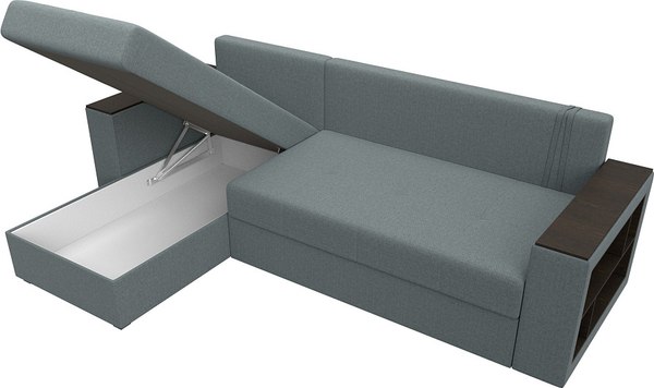 Диван угловой Лига Диванов Дубай Лайт левый / 121640L