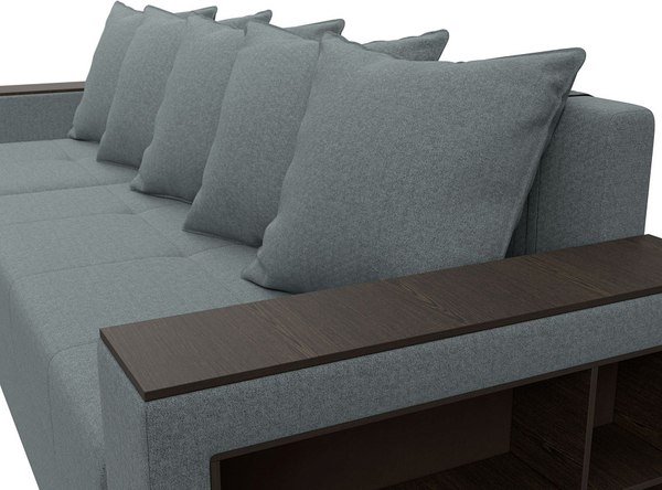 Диван угловой Лига Диванов Дубай Лайт левый / 121640L