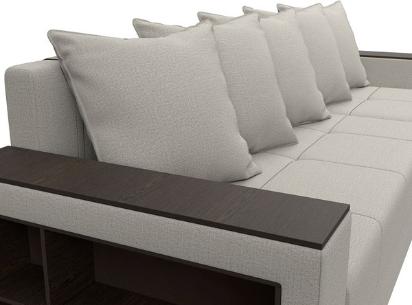 Диван угловой Лига Диванов Дубай Лайт правый / 121638