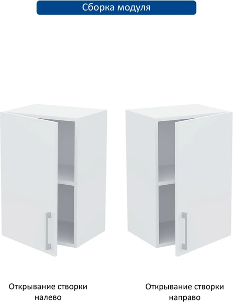 Шкаф навесной для кухни Горизонт Мебель Настя 400