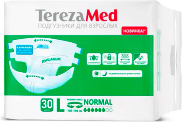 Подгузники для взрослых Tereza Large Normal - фото